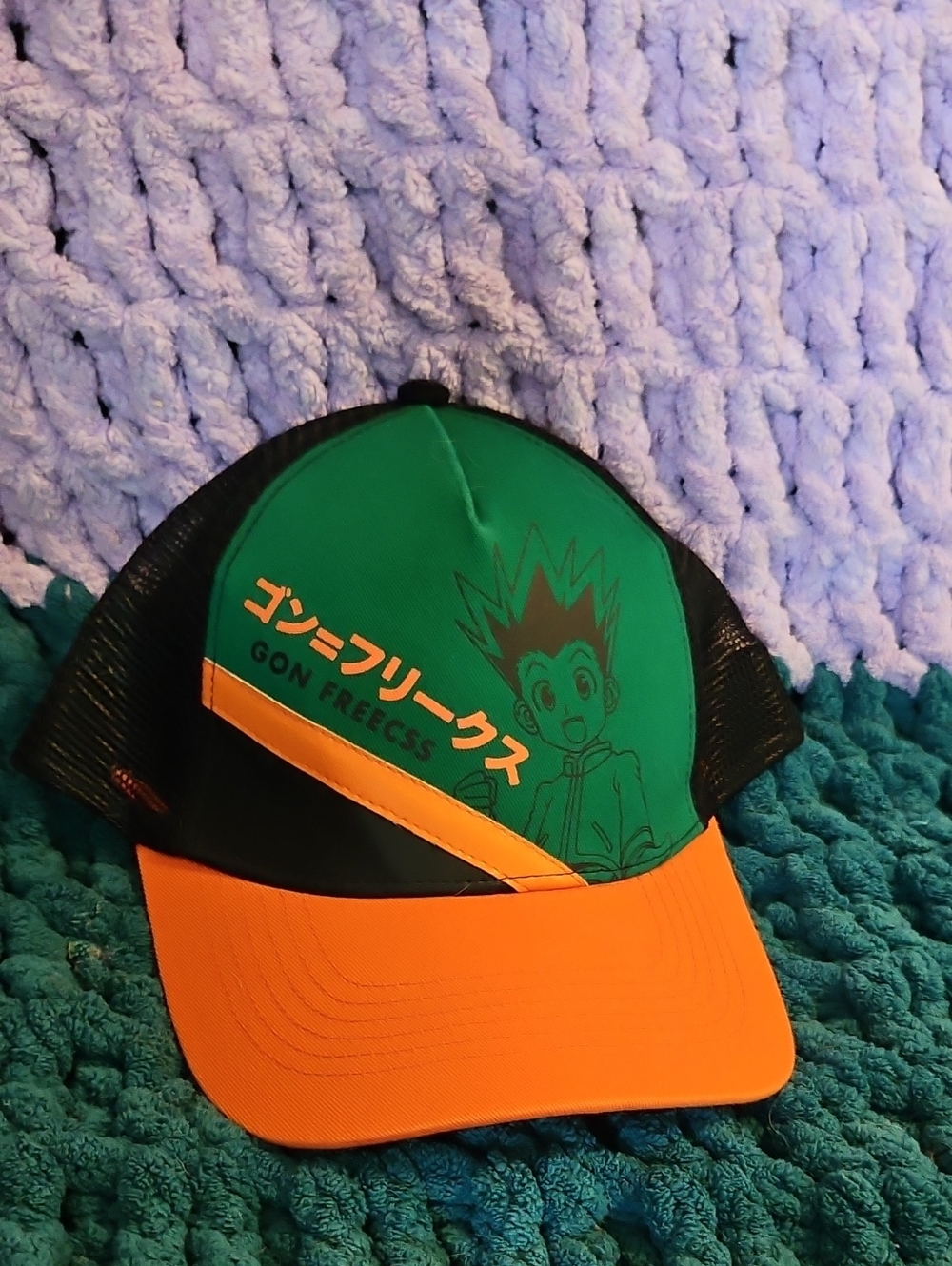 Hunter X Hunter - Green & Orange Kids Trucker Hat